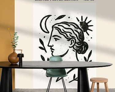 Example of the artwork in a room