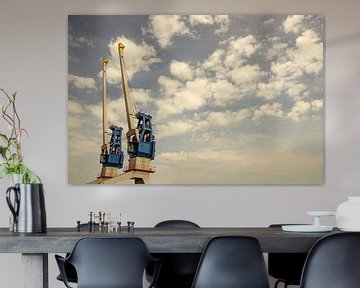 RDM | Hijskranen bij de Onderzeebootloods van RB-Photography