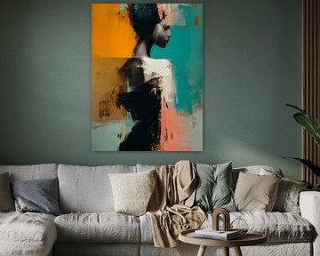 Contemporary abstract portrait by Carla Van Iersel