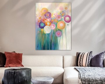 Blumengarten | Schwimmender Blumengarten von Wunderbare Kunst