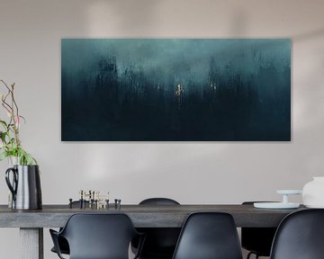 Echoes of the Forgotten Forest van Abstract Schilderij