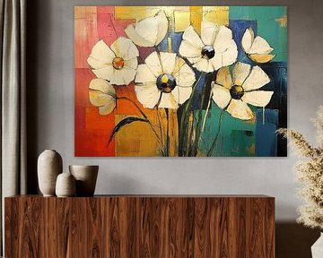 Colourful flowers by Wonderful Art