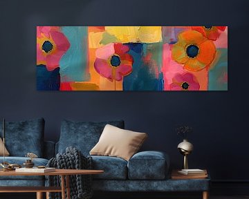 Modern Bloemen van Abstract Schilderij