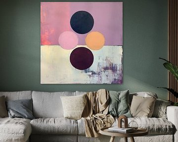 Pastel Cirkels | Abstracte Kleurrijke Cirkels van Modern Collection