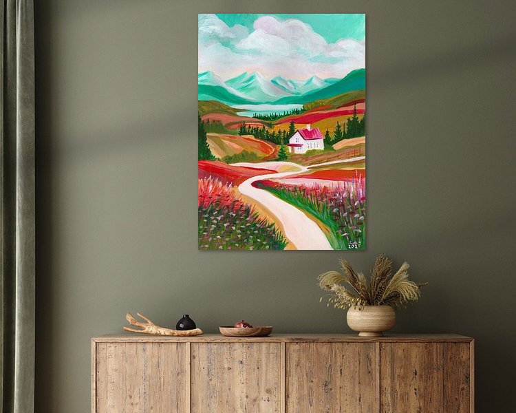 Example of the artwork in a room