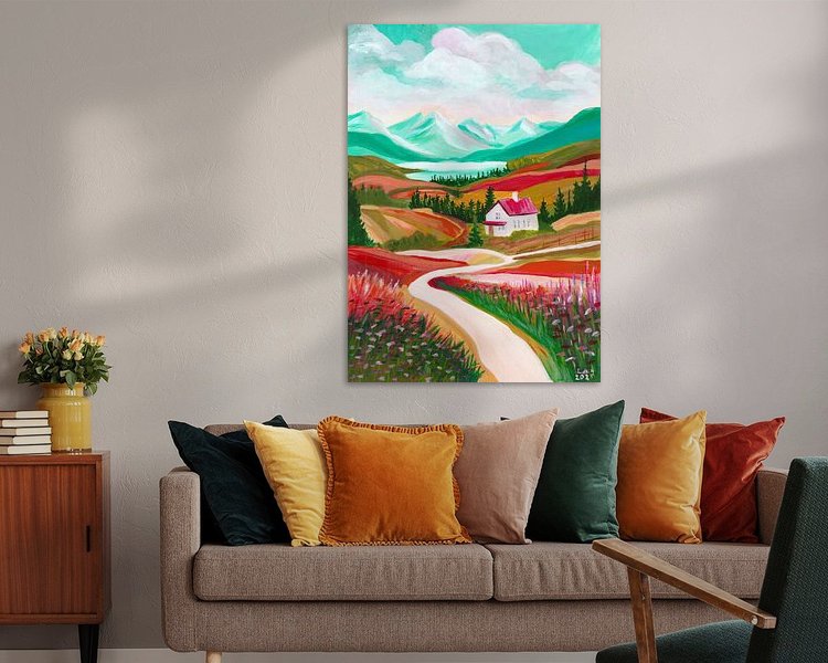 Example of the artwork in a room