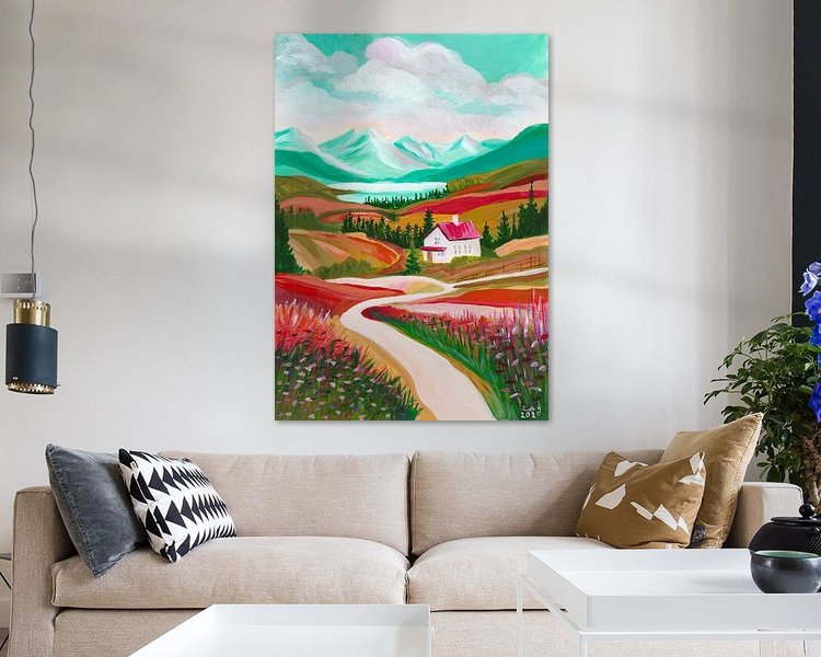 Example of the artwork in a room