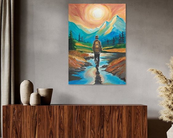 Example of the artwork in a room