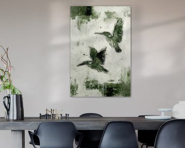 Kingfishers in Flight | Green by Kanzo