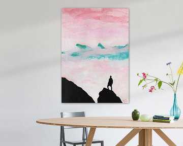 On top of the mountain