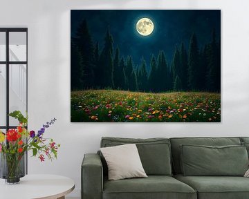 Maanverlichte weidedroom van Artistic