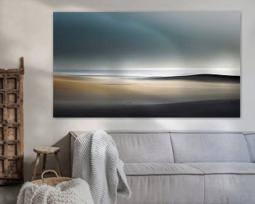 Duinen en zee-02 van Rautenberg Digital Art Maritim