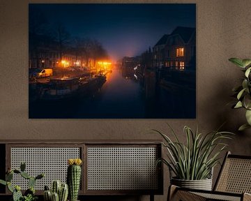 Winterochtend aan de Havendijk in Gorinchem van Zwoele Plaatjes