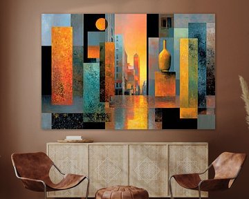 Kunst met kleur abstract