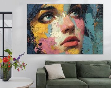 Kunst met kleur portret van Egon Zitter