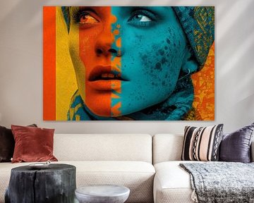 Art avec portrait en couleur sur Egon Zitter