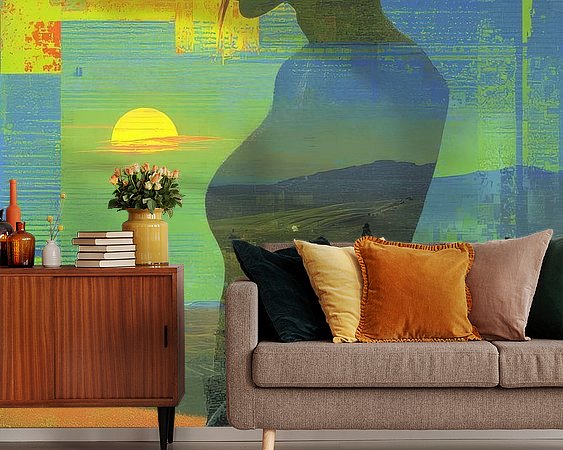Example of the artwork in a room