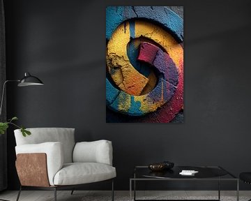 kunst met kleur abstract van Egon Zitter