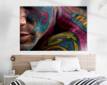 kunst met kleur portret van Egon Zitter