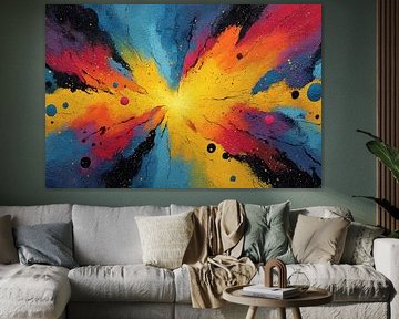 Kunst mit Farbporträt