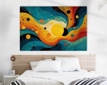 Kunst mit Farbporträt