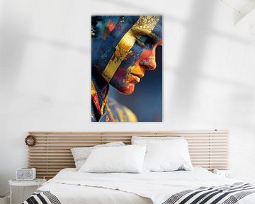kunst met kleur portret van Egon Zitter