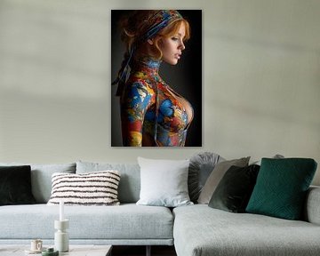kunst met kleur portret van Egon Zitter