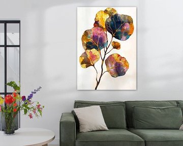 Eucaliptus leaves nature art 2