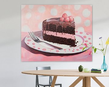 Chocoladetaart | Taart met Roze Crème van De Mooiste Kunst