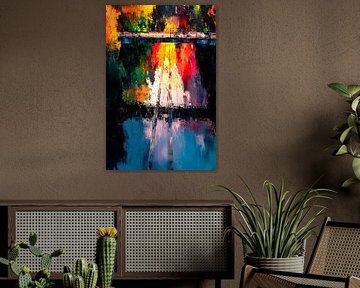 Bridge with colourful reflections by Imperial Art House