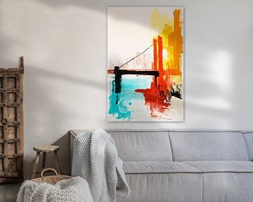Abstract landscape with mountains