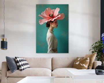 Royal Flower Power - Woman with Majestic Flower