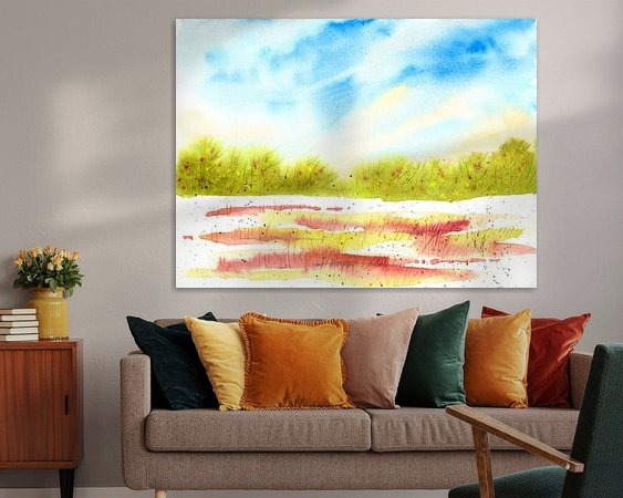 Example of the artwork in a room