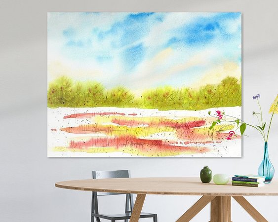 Example of the artwork in a room