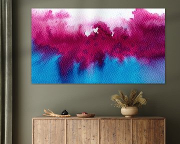 PurpleBlue | watercolour painting by WatercolorWall