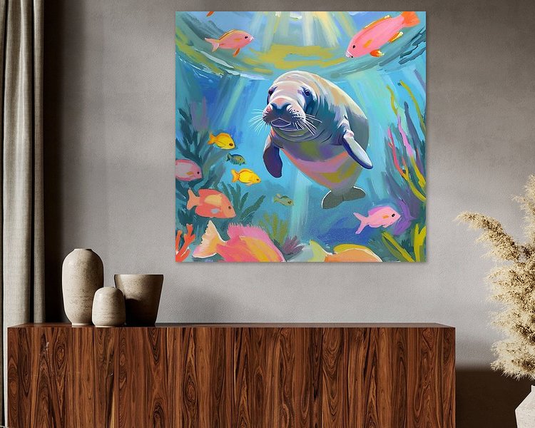 Example of the artwork in a room