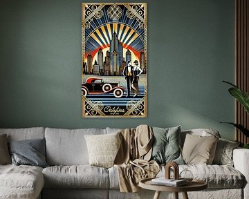 Elegant Couple and Skyscrapers von Eric Nagel