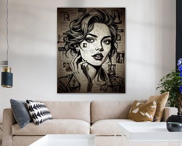 Beauté intemporelle en sépia