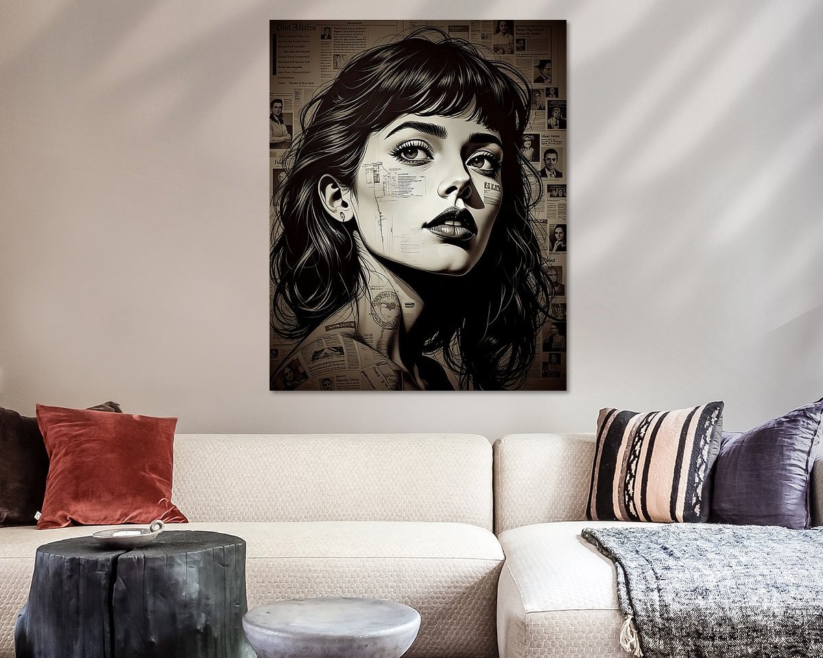 Example of the artwork in a room