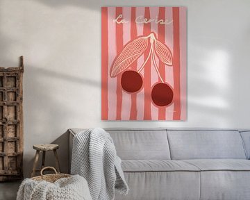 La cerise - illustration cherry by Anna Benge