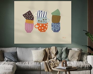 Verzameling Koffiekopjes van Anna Benge