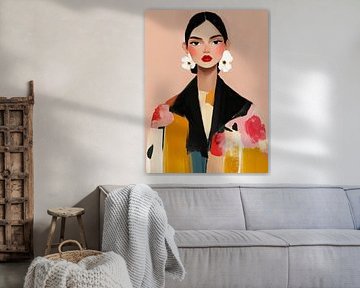 Kleurrijk portret van Carla Van Iersel