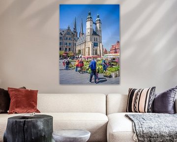 Marktkerk van de heilige Maria Onze-Lieve-Vrouw van Halle (Saale) van t.ART