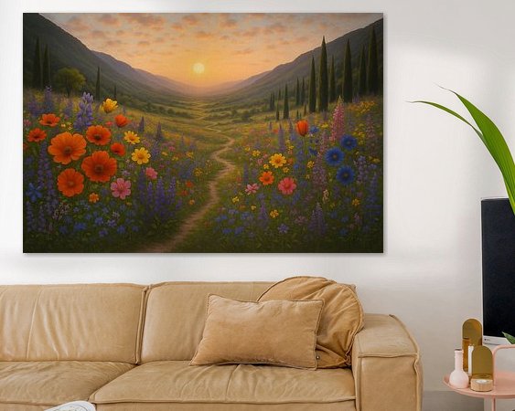 Example of the artwork in a room