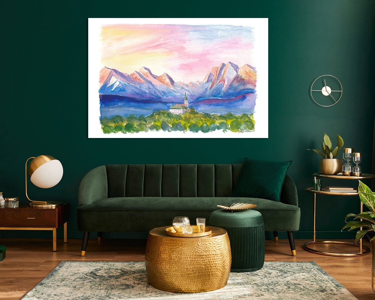 Example of the artwork in a room