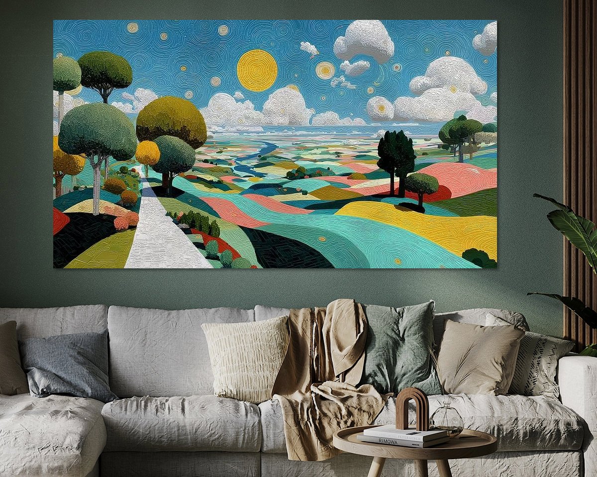 Example of the artwork in a room