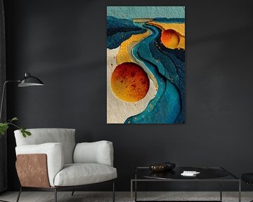 abstrakte bunte Landschaft