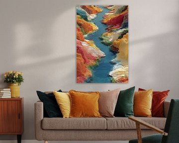 abstrakte bunte Landschaft