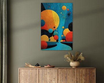 abstract colourful landscape