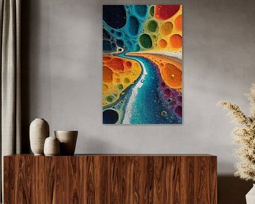 abstract colourful landscape